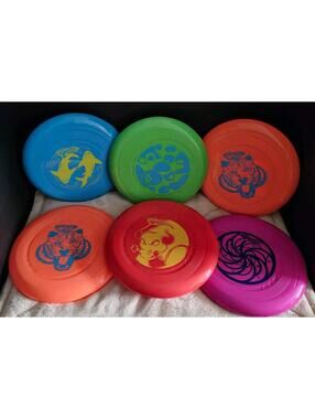 Wham-O Frisbee Pro Classic U Flex 6 Pack Flying Disc 9 Inch Colorful Toy Set